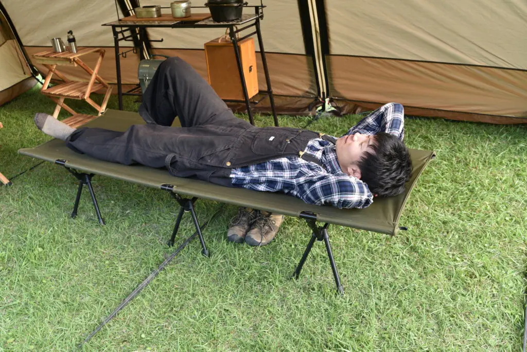 WAQ 2WAY キャンプ コット（タン）