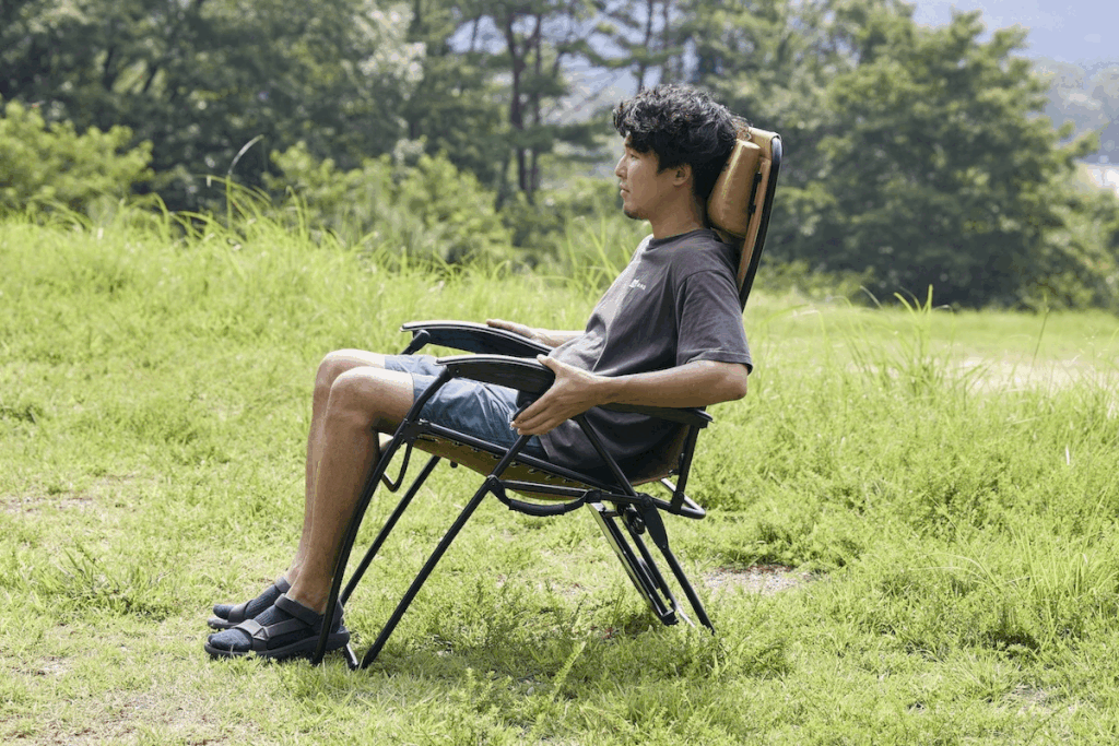 WAQ Relaxing Comfort Chairのリクライニング角度