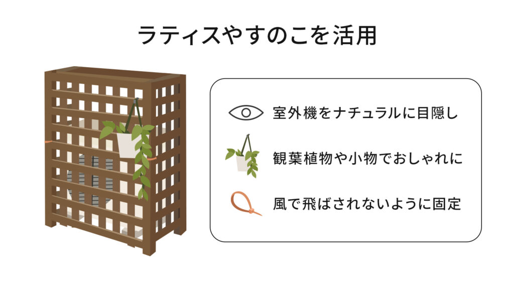 ラティスやすのこを活用