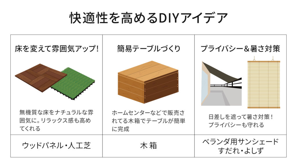 快適性を高めるDIYアイデア