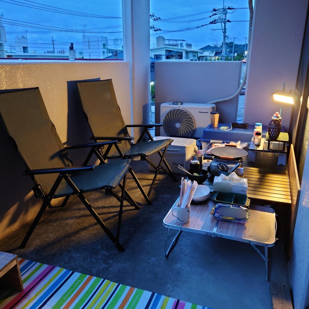 夜のべランピング