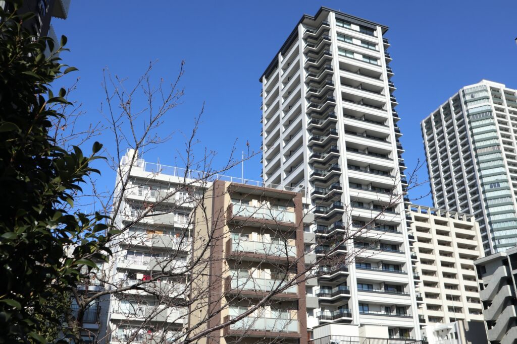 立ち並ぶマンション