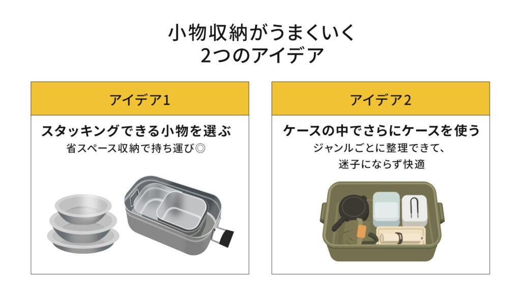 小物収納がうまくいく2つのアイデア